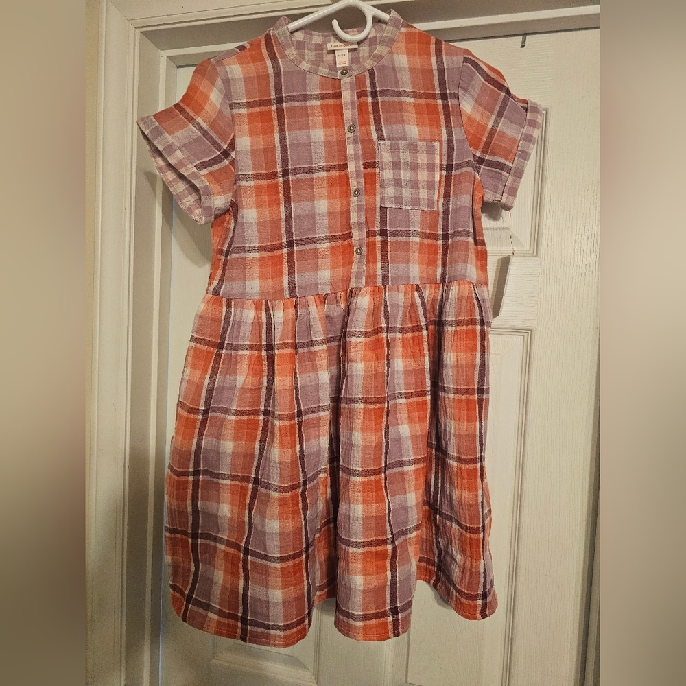 NWT Plaid Dress. Size: XL (14).
